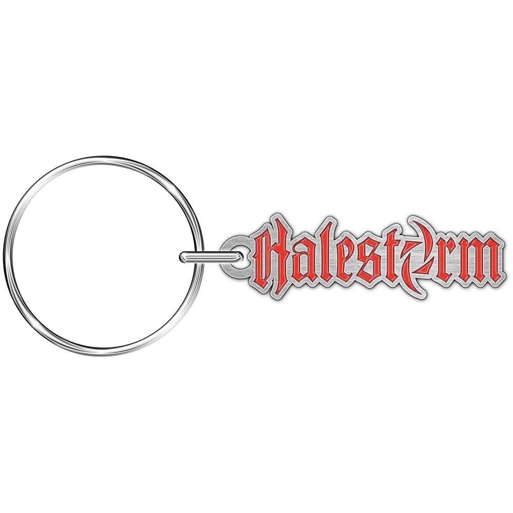 Halestorm - Logo Schlüsselring - Silberfarben/Rot